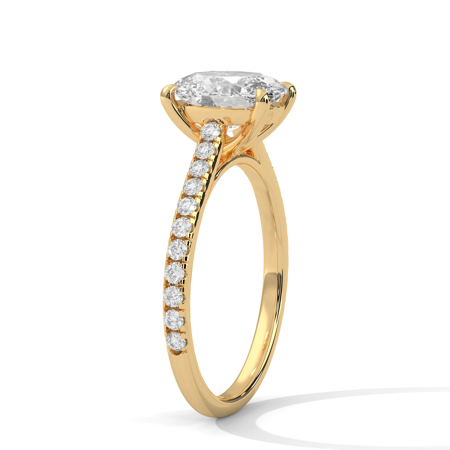 Bold Brilliance Oval-Cut Diamond Ring – Timeless Elegance