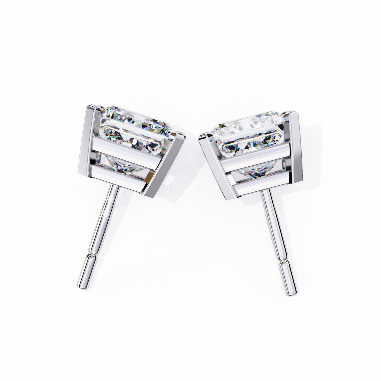 Zeylora Solitaire Diamond Earrings