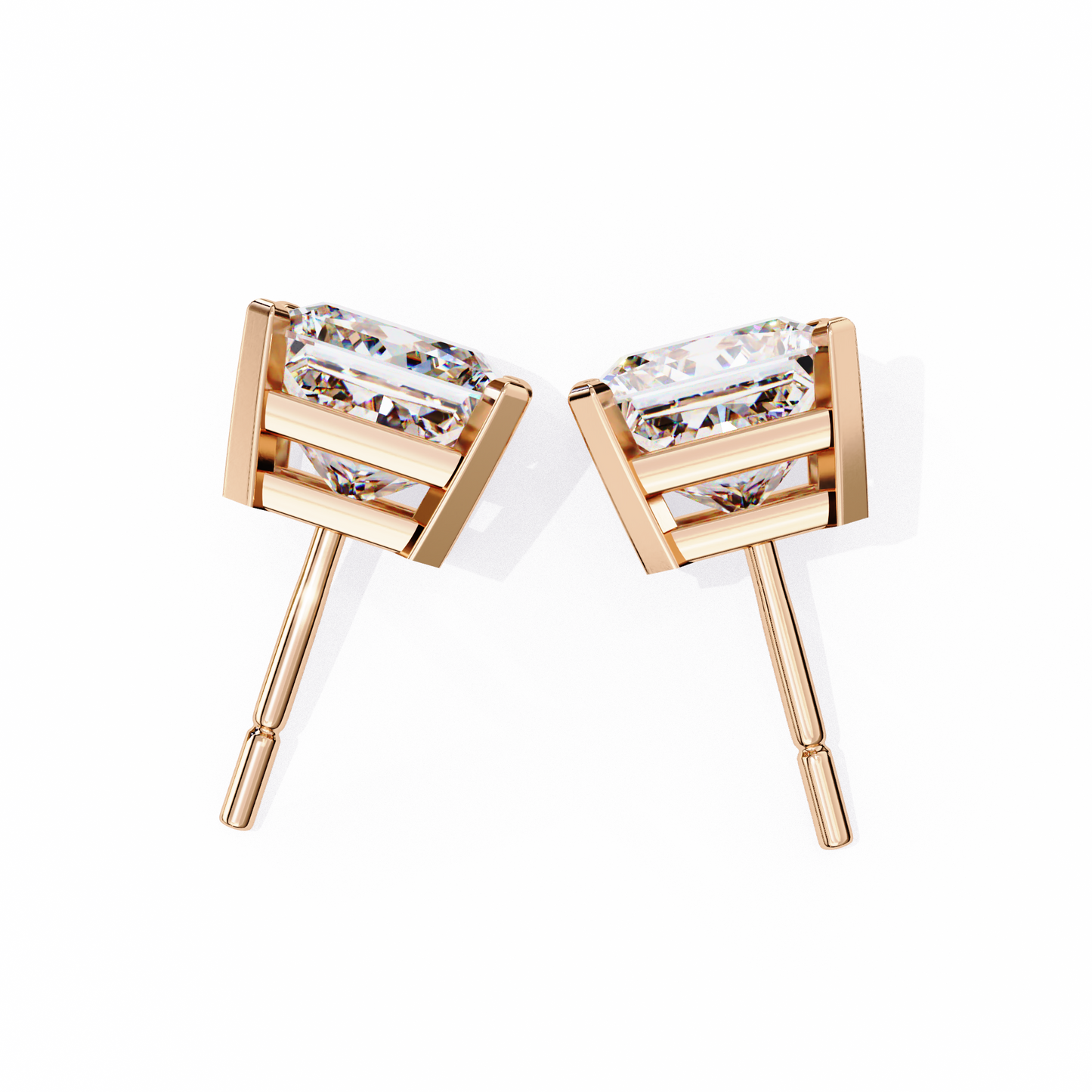 Zeylora Solitaire Diamond Earrings