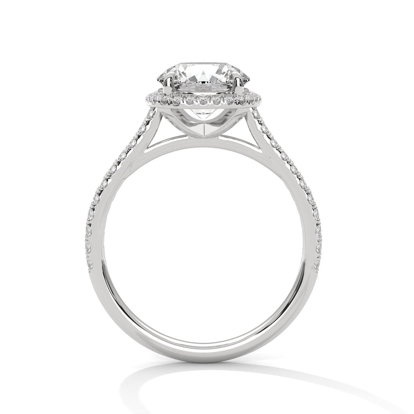 Whispering Pearl Solitaire Ring