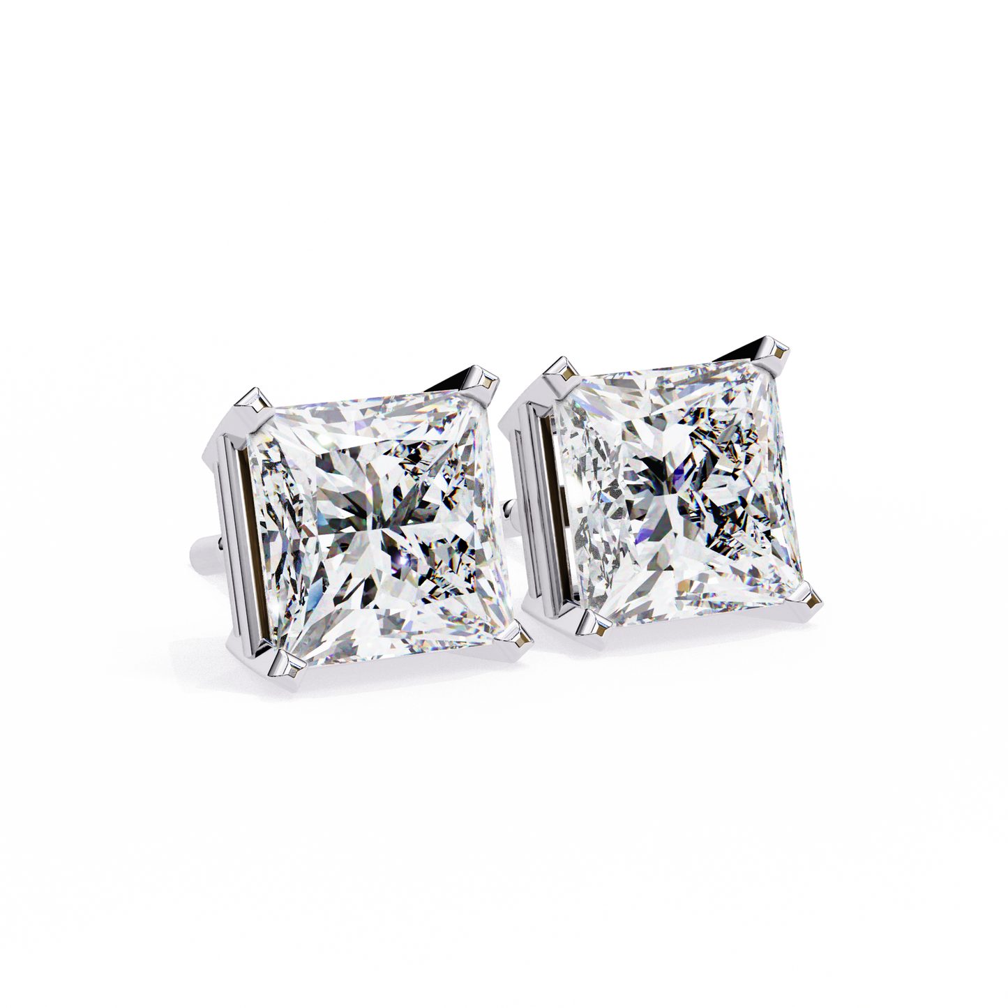 Zeylora Solitaire Diamond Earrings