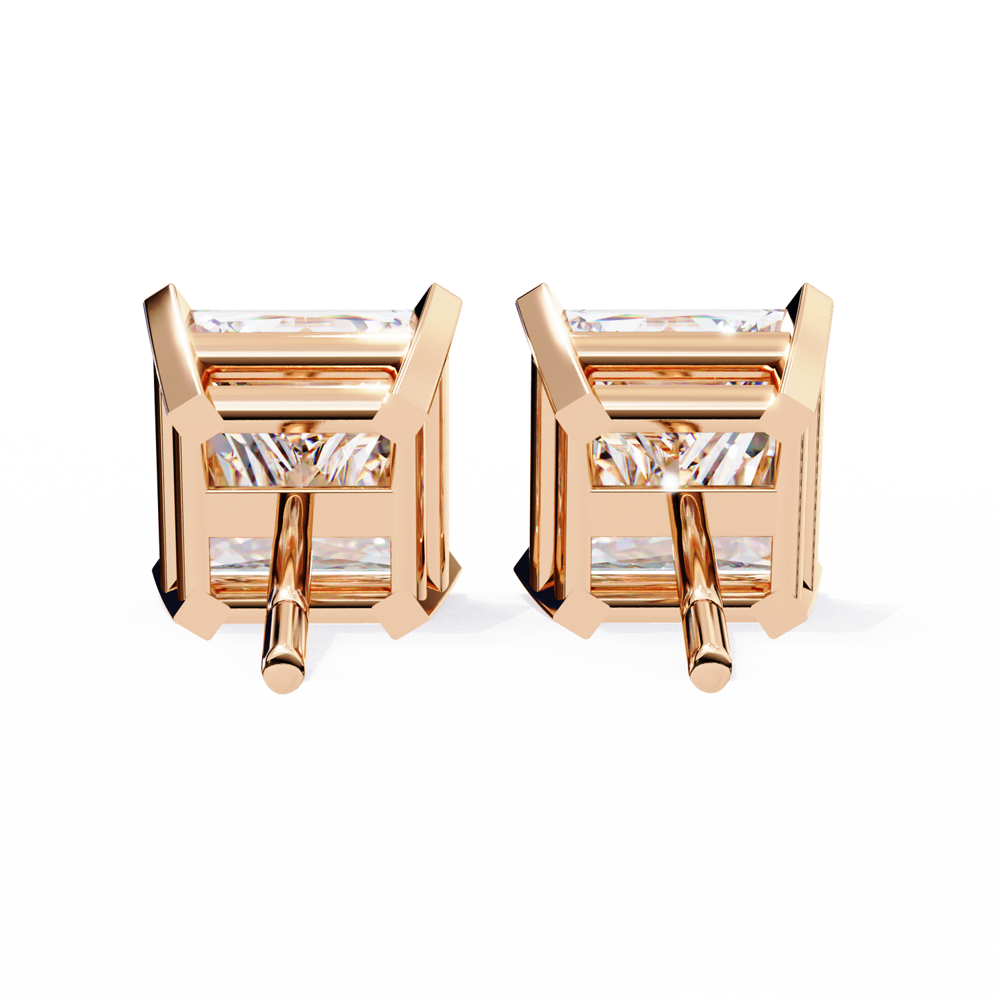 Zeylora Solitaire Diamond Earrings