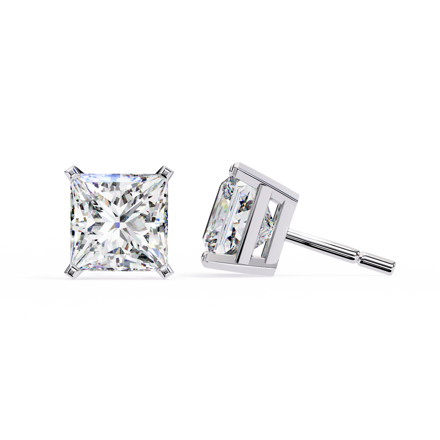 Zeylora Solitaire Diamond Earrings