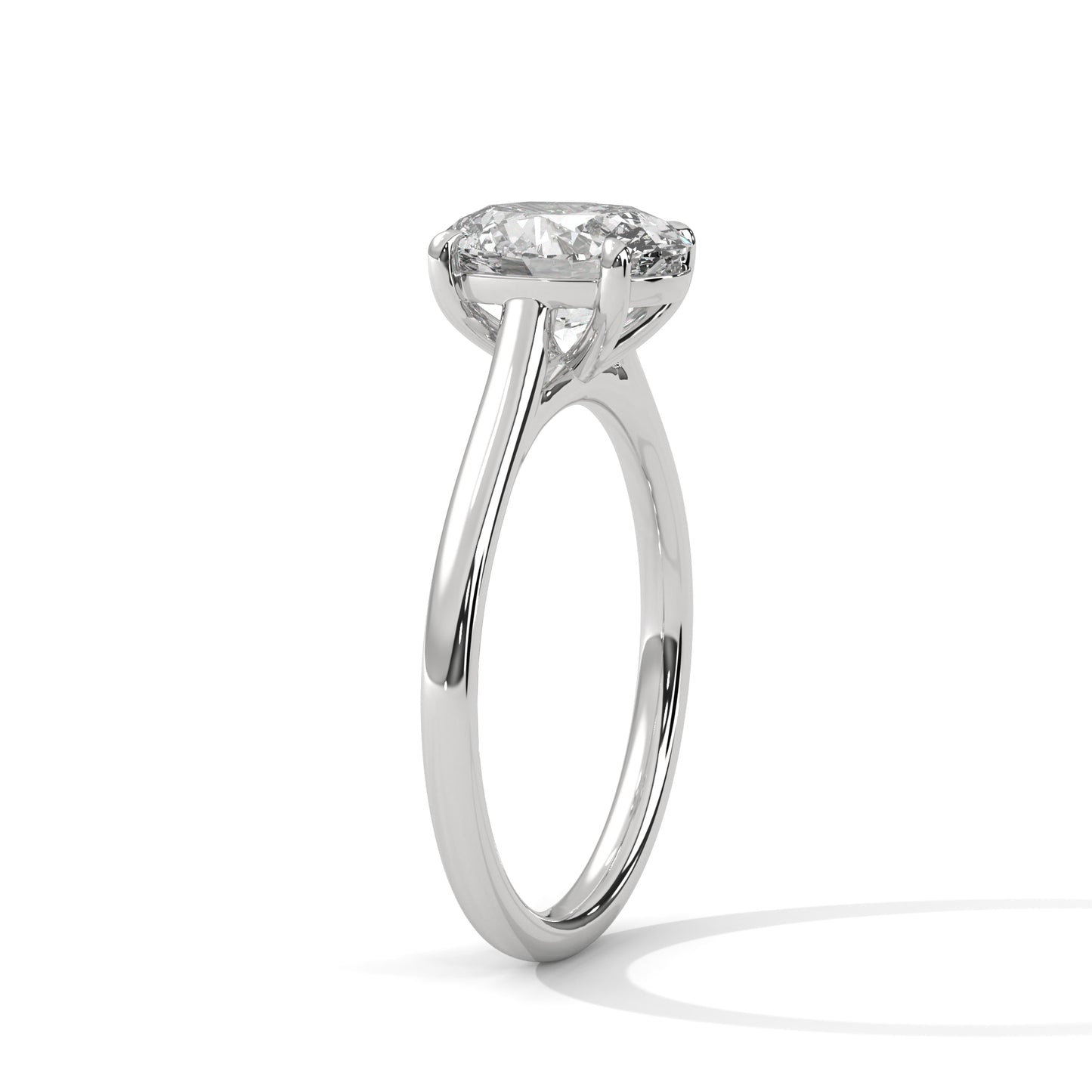 Sacred Shimmer Oval Solitaire Ring