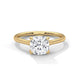 Frosted Promise Cushion Solitaire Ring