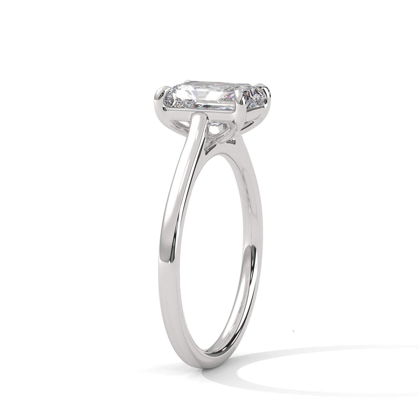 Luminous Oath Emerald Solitaire Ring