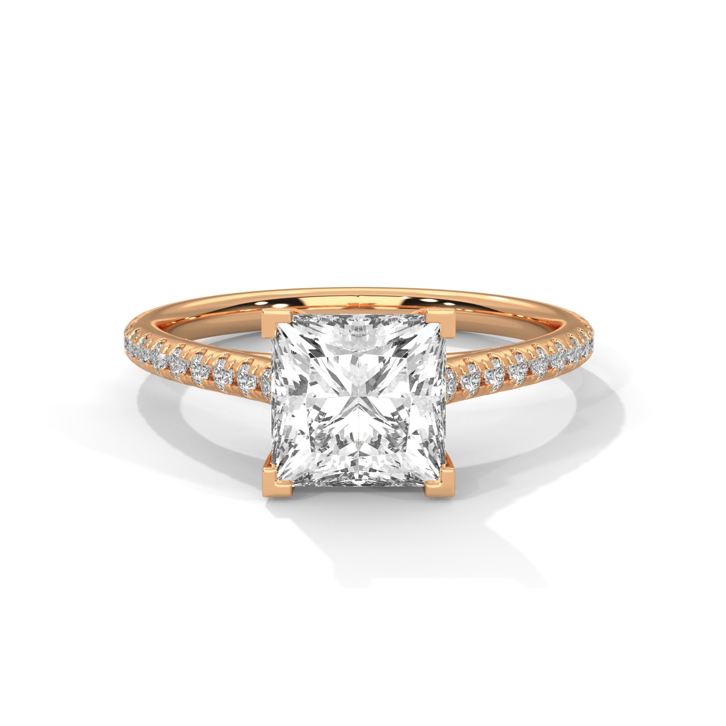 Zerine Grace Princess Solitaire Ring