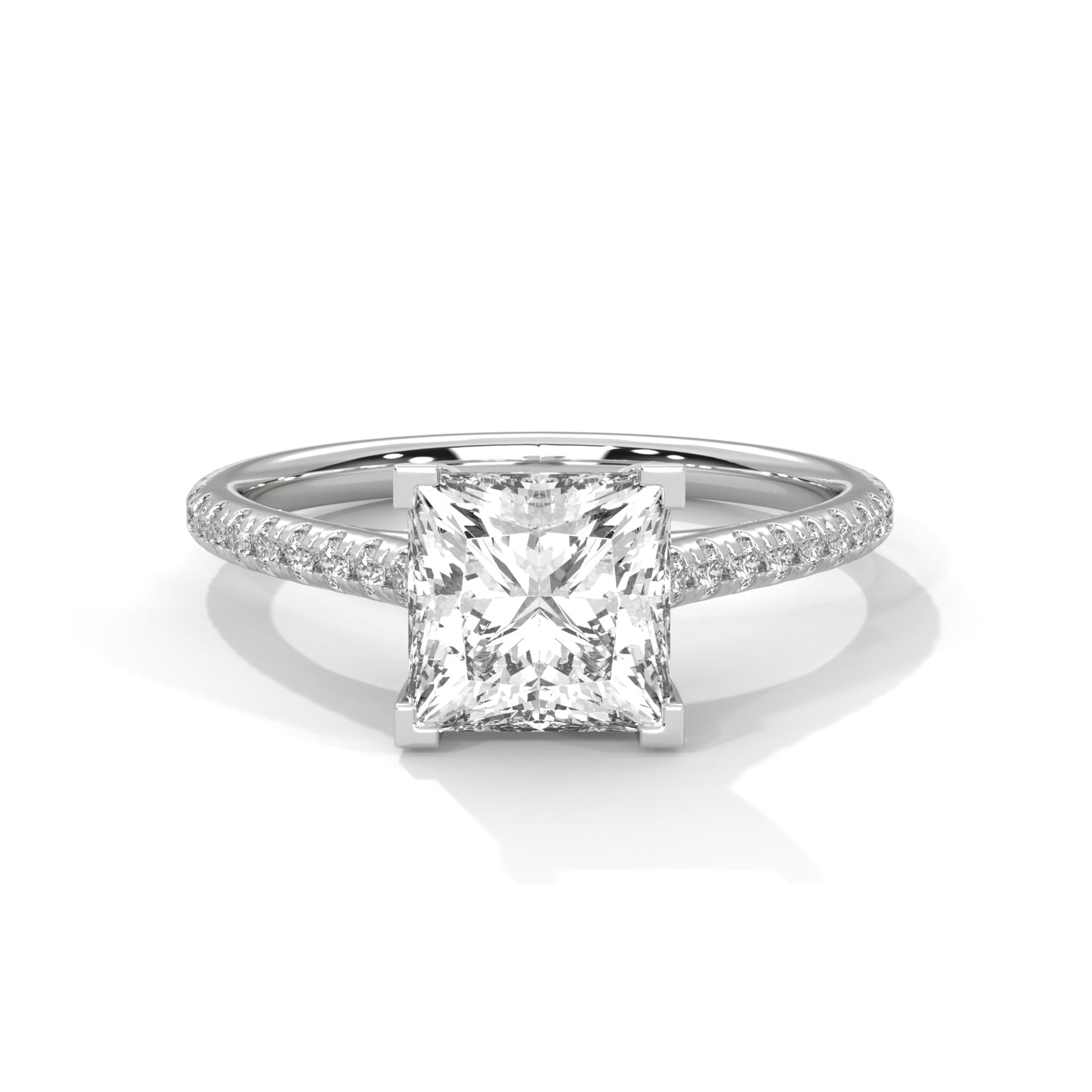 Zerine Grace Princess Solitaire Ring