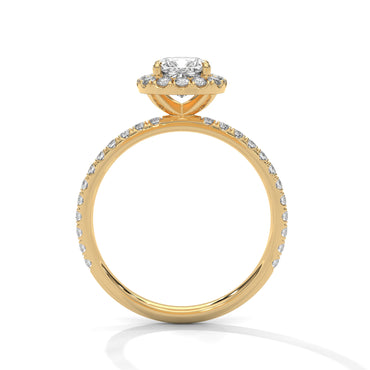 Ardent Sol Cushion Solitaire Ring