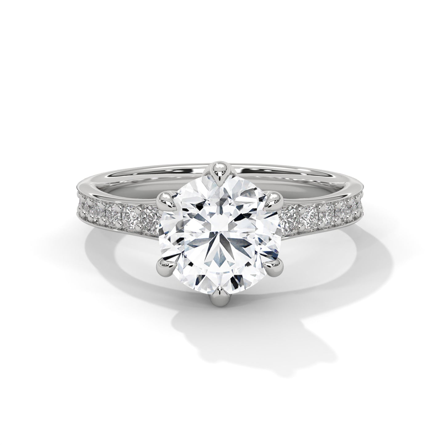 Caelia Bloom Round Solitaire Ring