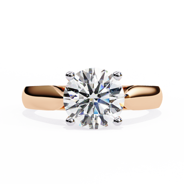 Diamante Vivo Round Solitaire Ring
