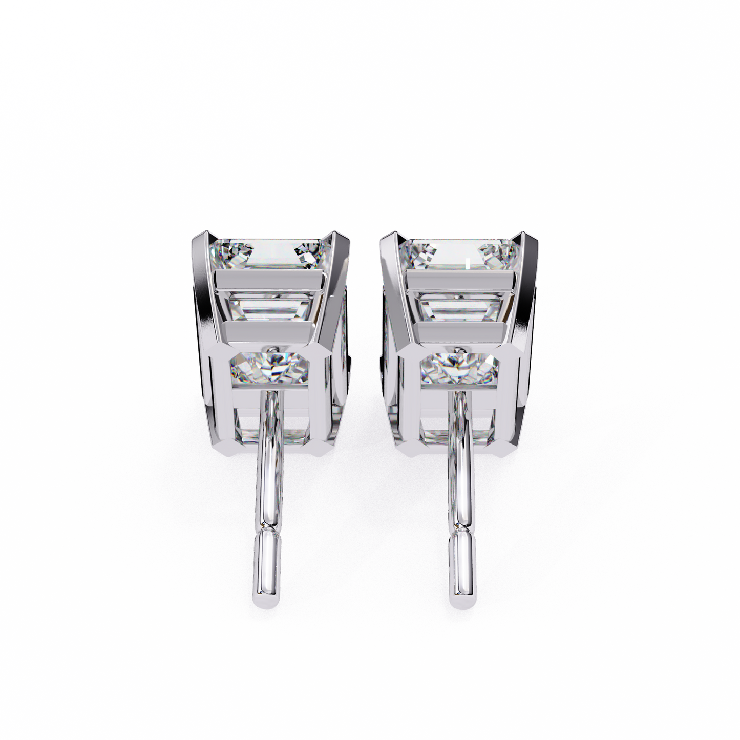 Luxverra Solitaire Diamond Earrings