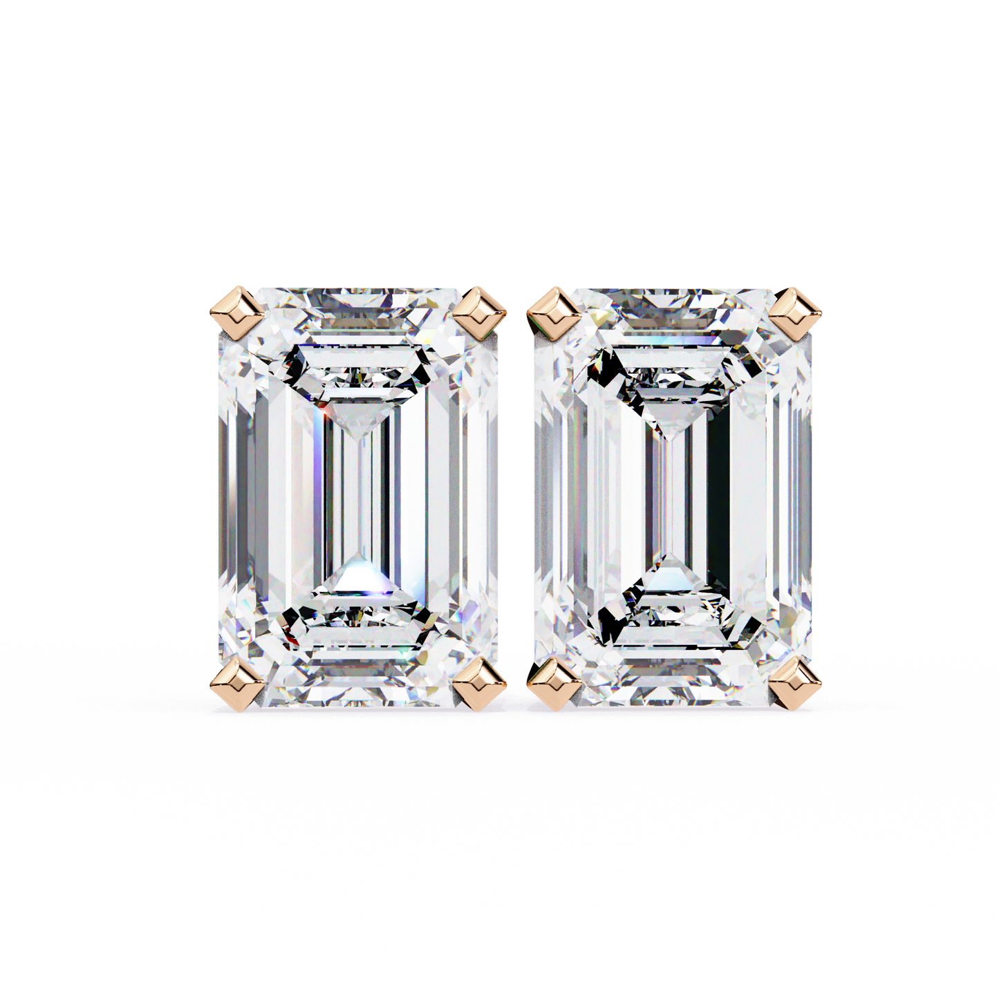 Luxverra Solitaire Diamond Earrings