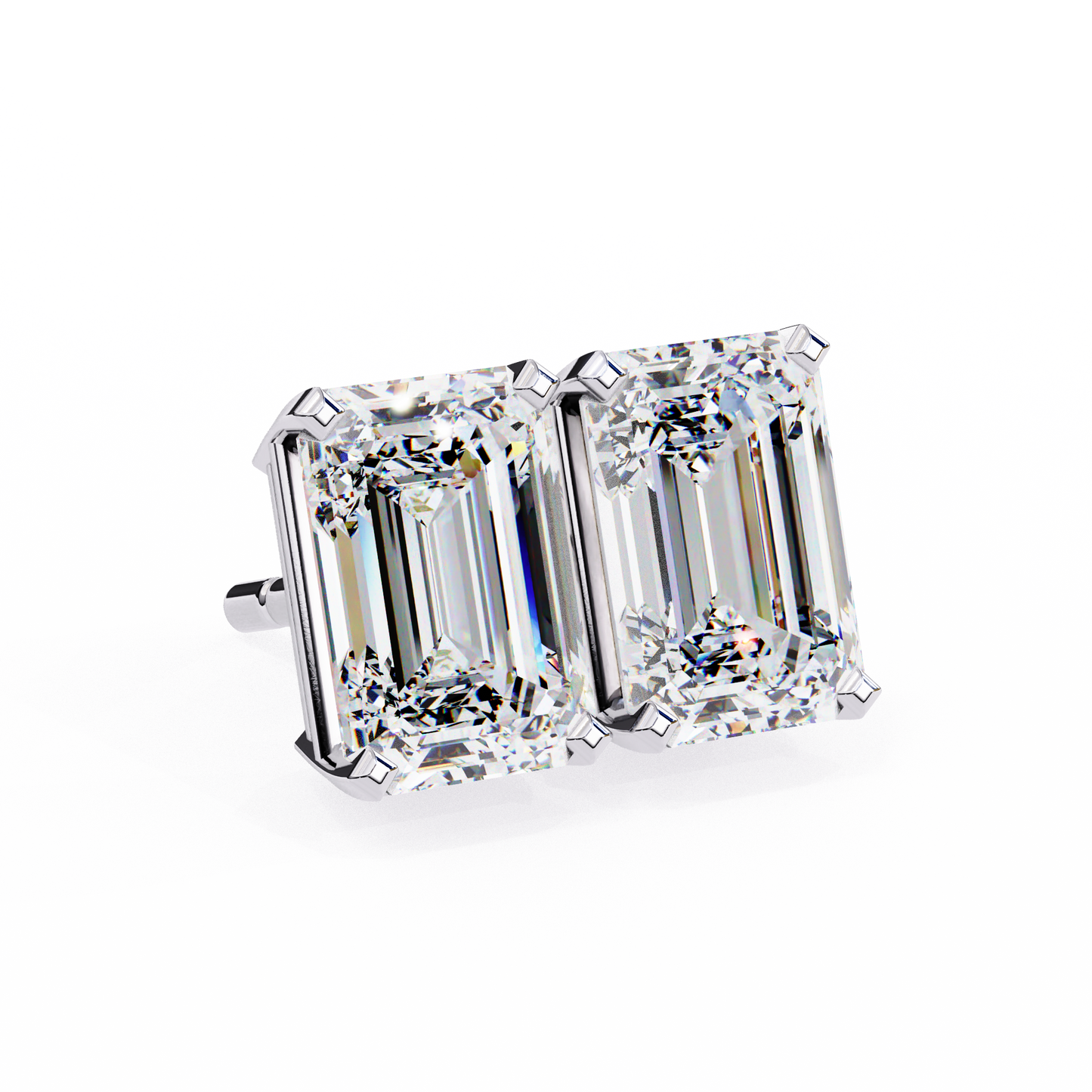 Luxverra Solitaire Diamond Earrings