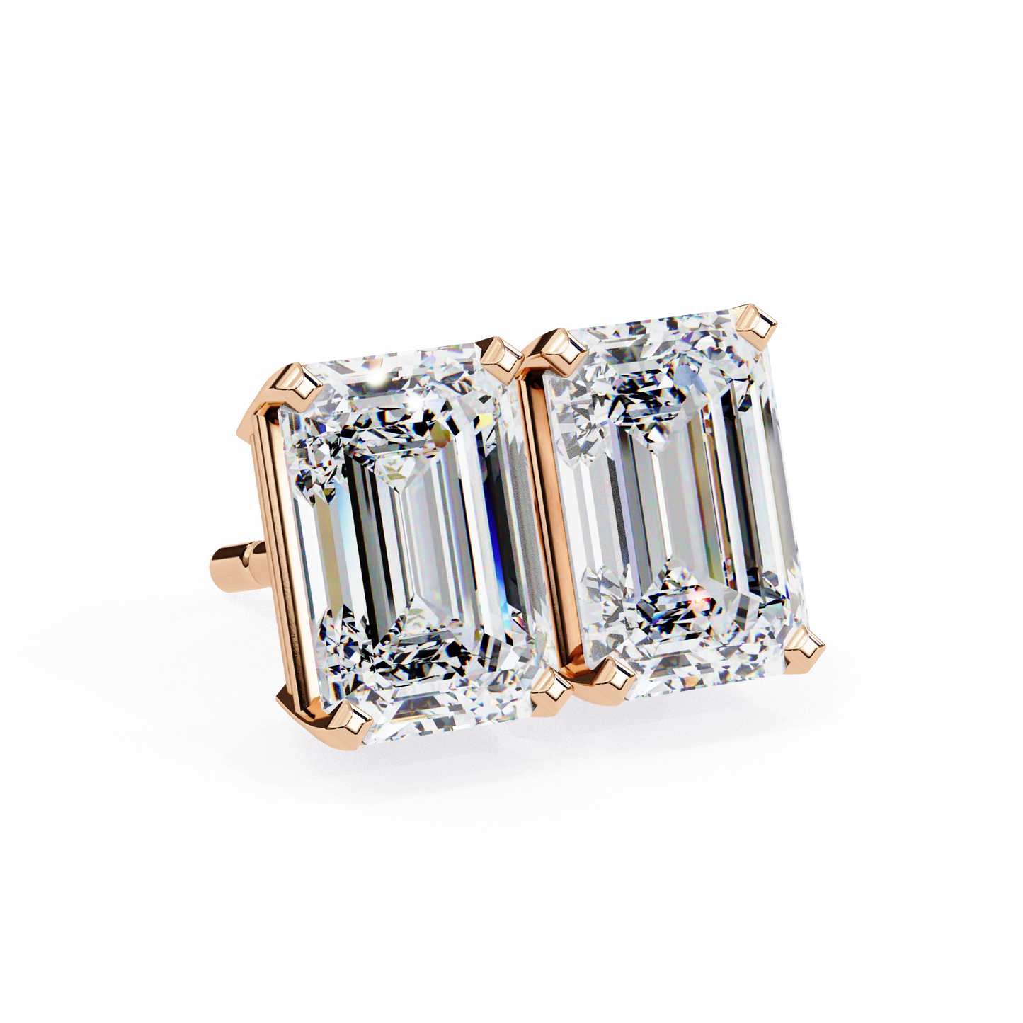 Luxverra Solitaire Diamond Earrings