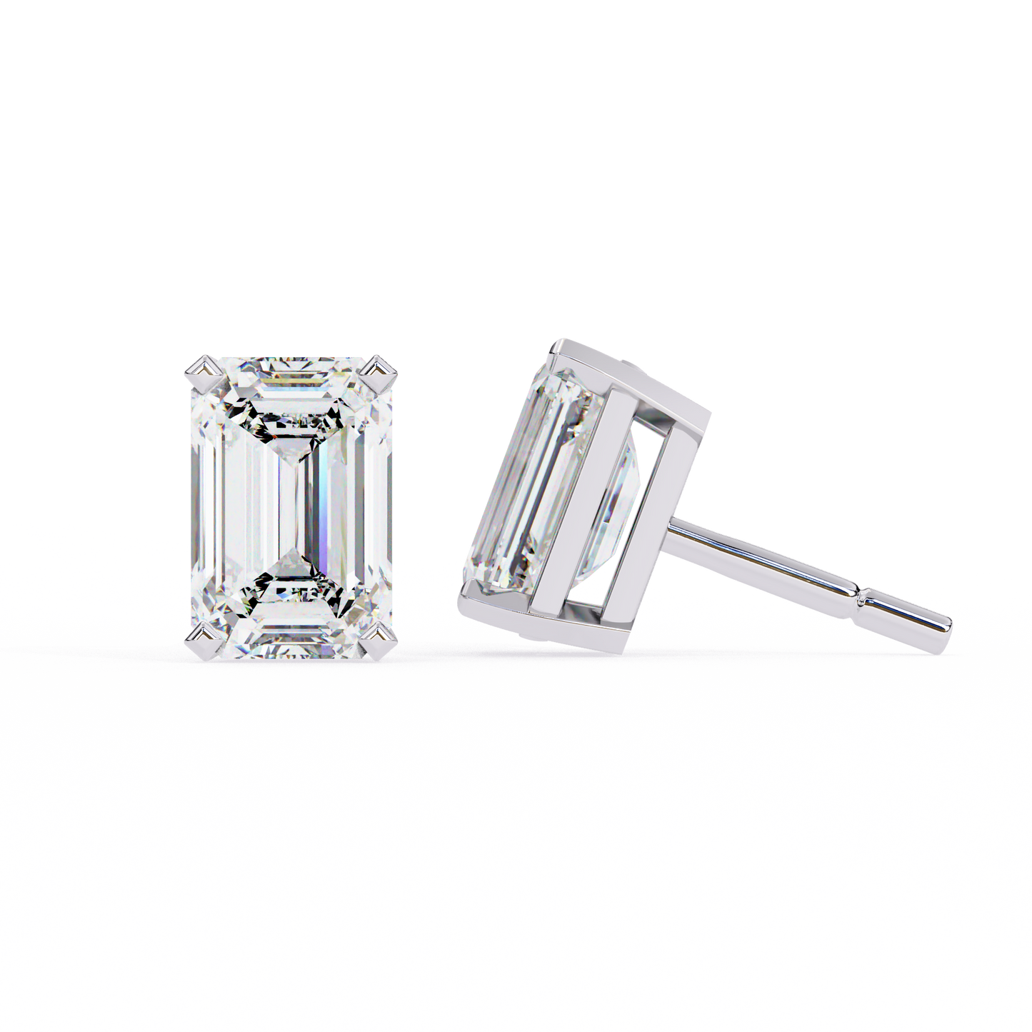Luxverra Solitaire Diamond Earrings
