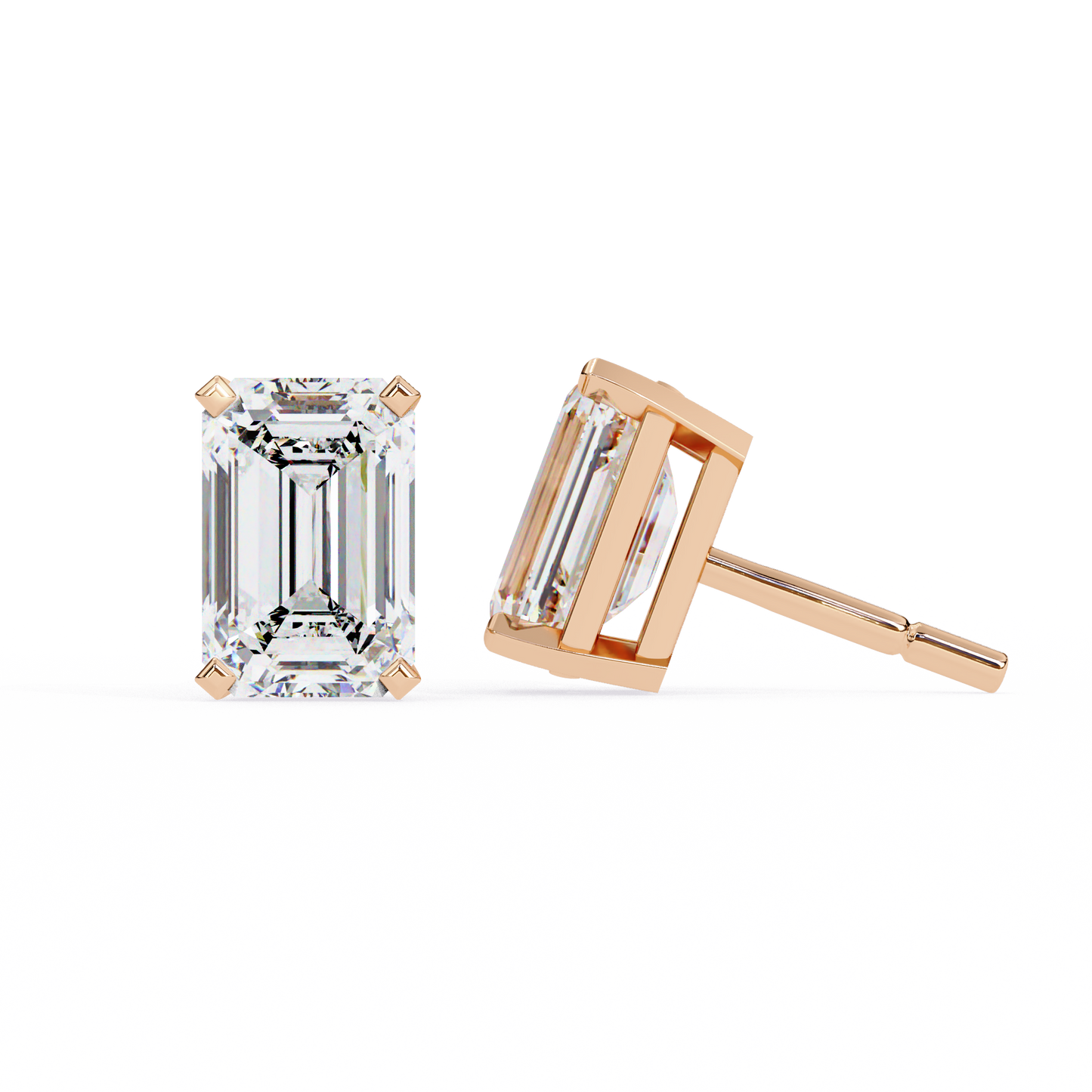 Luxverra Solitaire Diamond Earrings