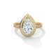 Serene Solace Pear Solitaire Ring