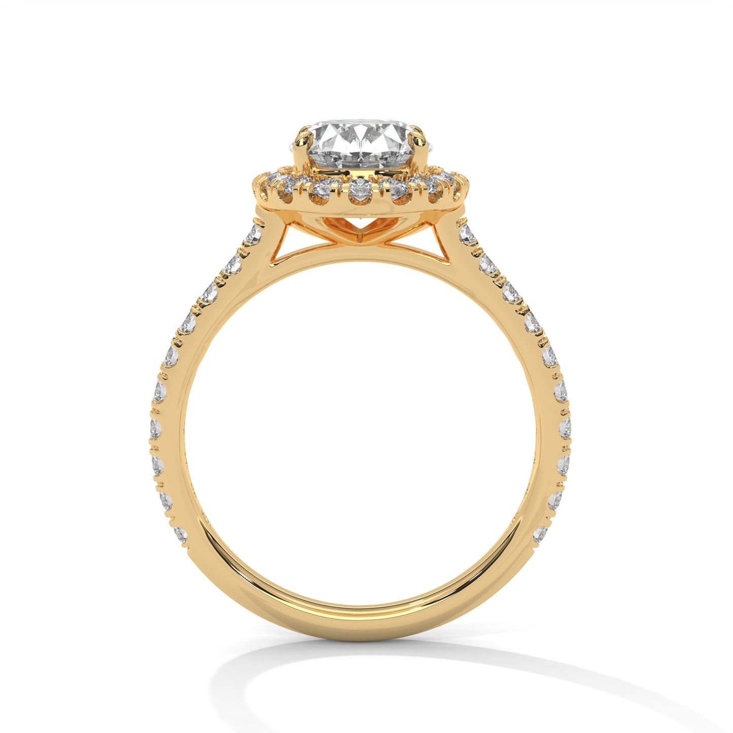 Regal Halo Oval-Cut Diamond Ring