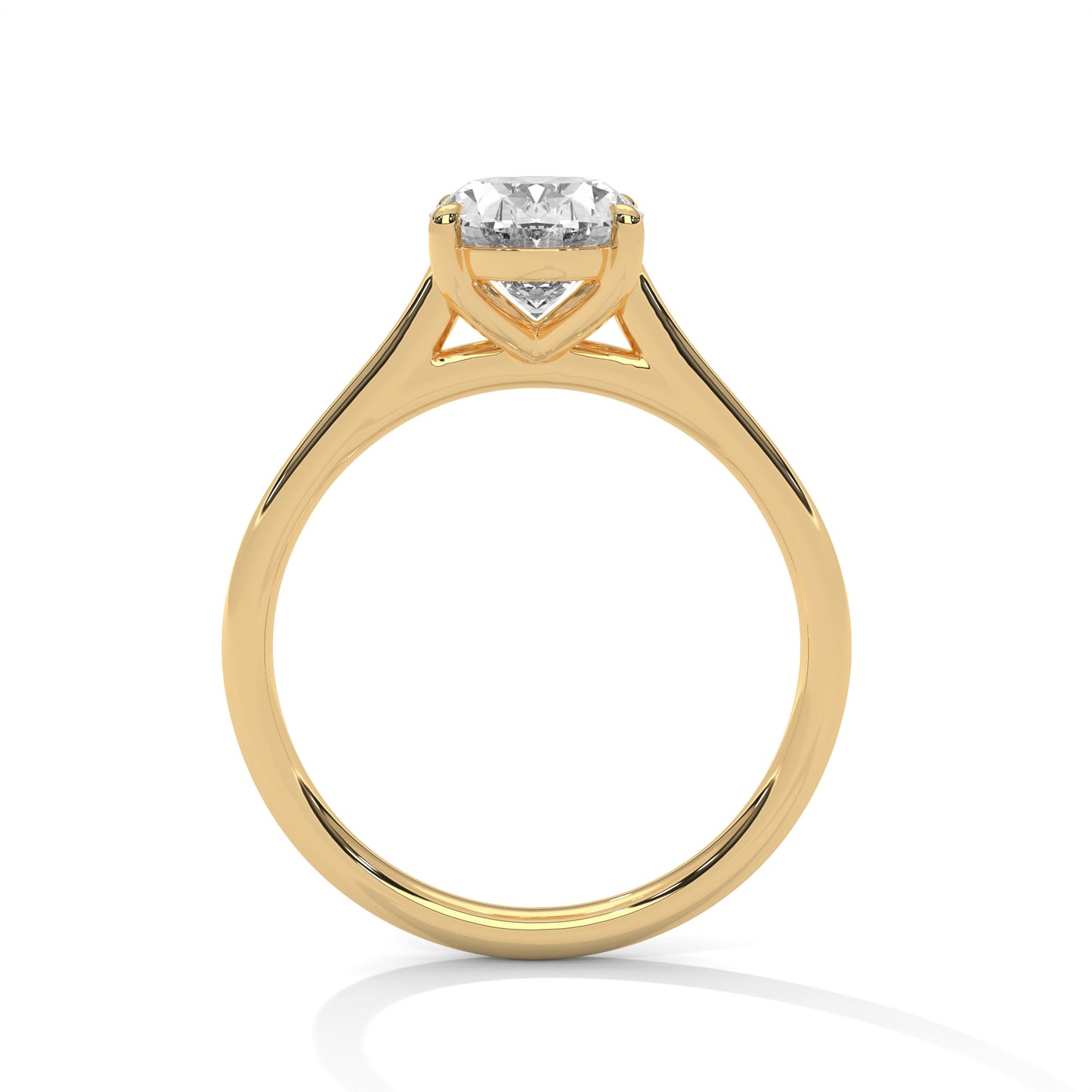 Sacred Shimmer Oval Solitaire Ring