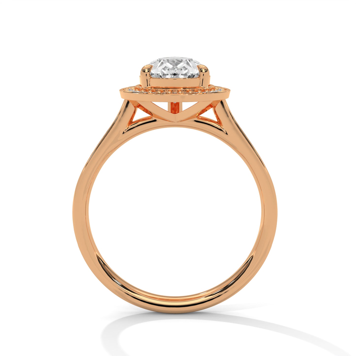 Serene Solace Pear Solitaire Ring