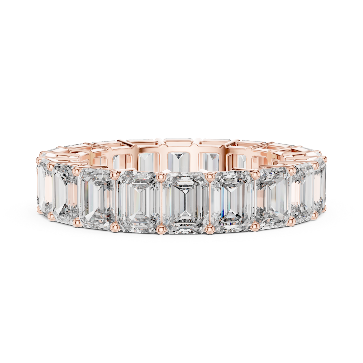 Bellezza Eternity Emerald Diamonds Ring