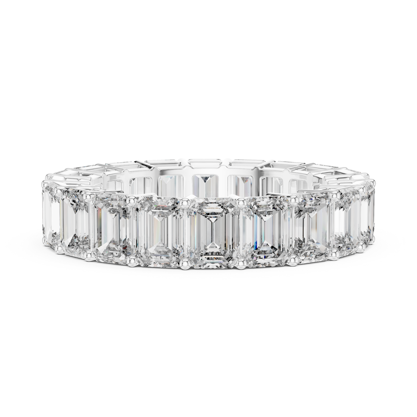 Bellezza Eternity Emerald Diamonds Ring