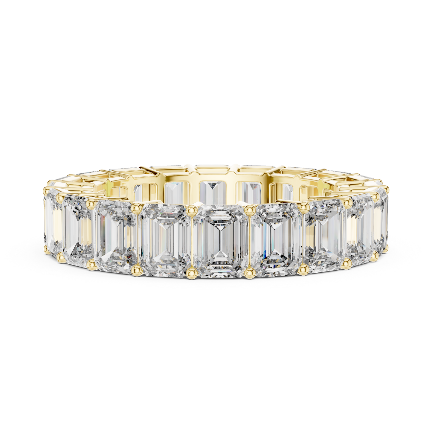 Bellezza Eternity Emerald Diamonds Ring