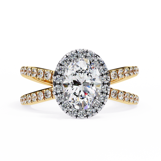Venezia Poise Oval Solitaire Ring