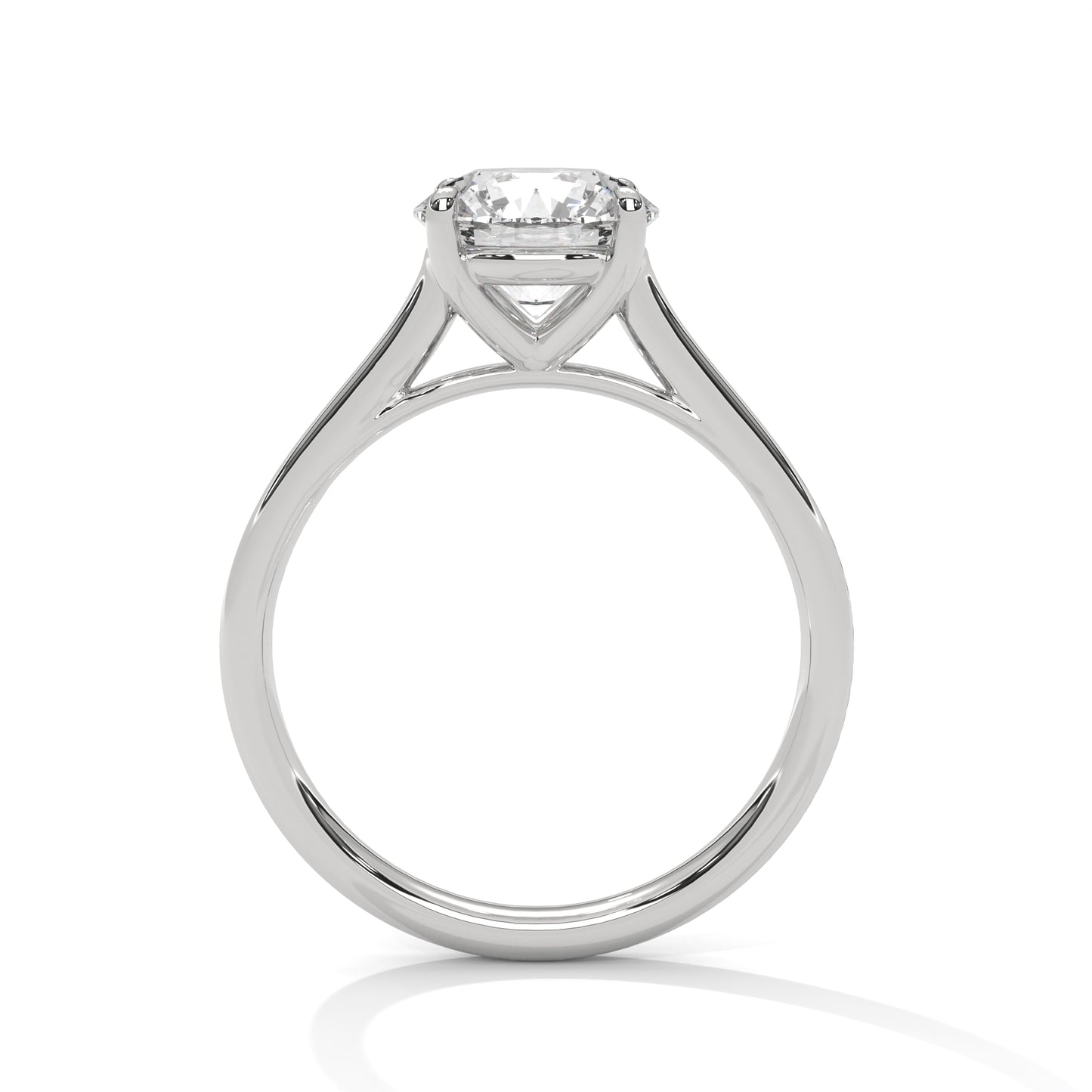 Lustrous Clarity – Classic Diamond Solitaire Ring