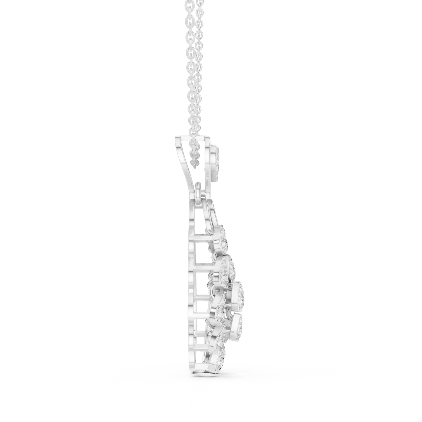 Gilded Whisper Diamond Pendant