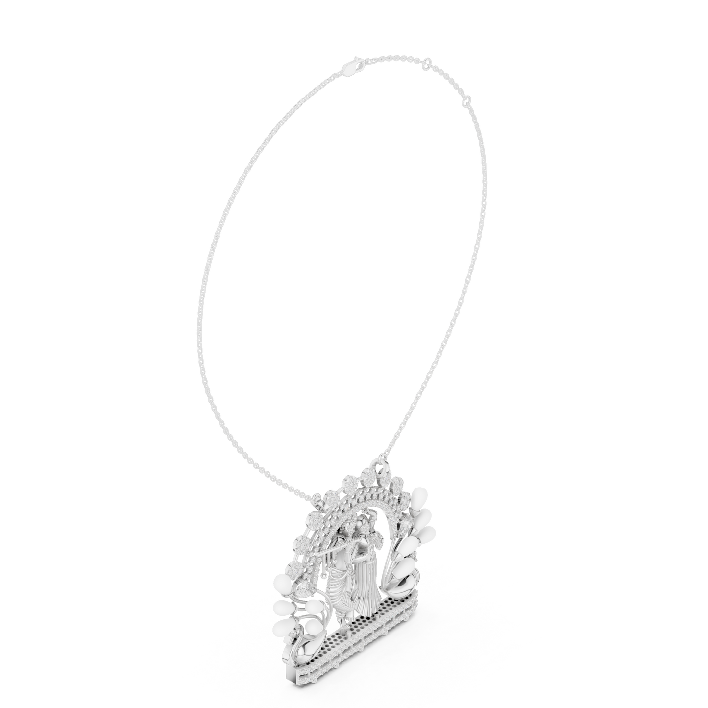 Radha Krishna Diamond Pendant
