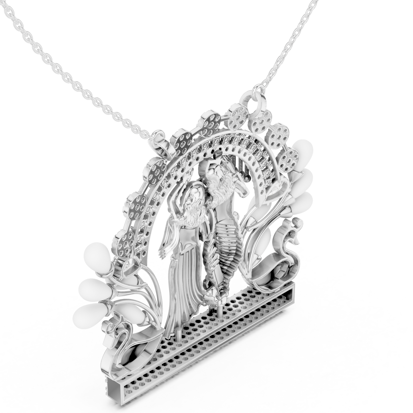 Radha Krishna Diamond Pendant