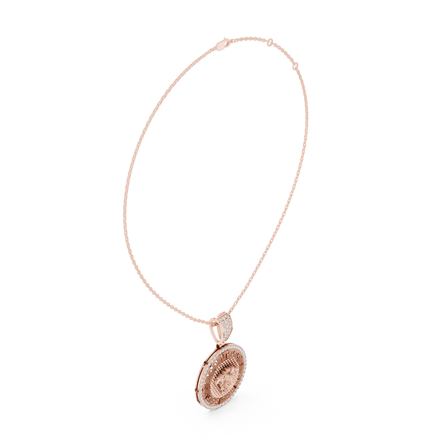 Versace Medallion Diamond Pendant