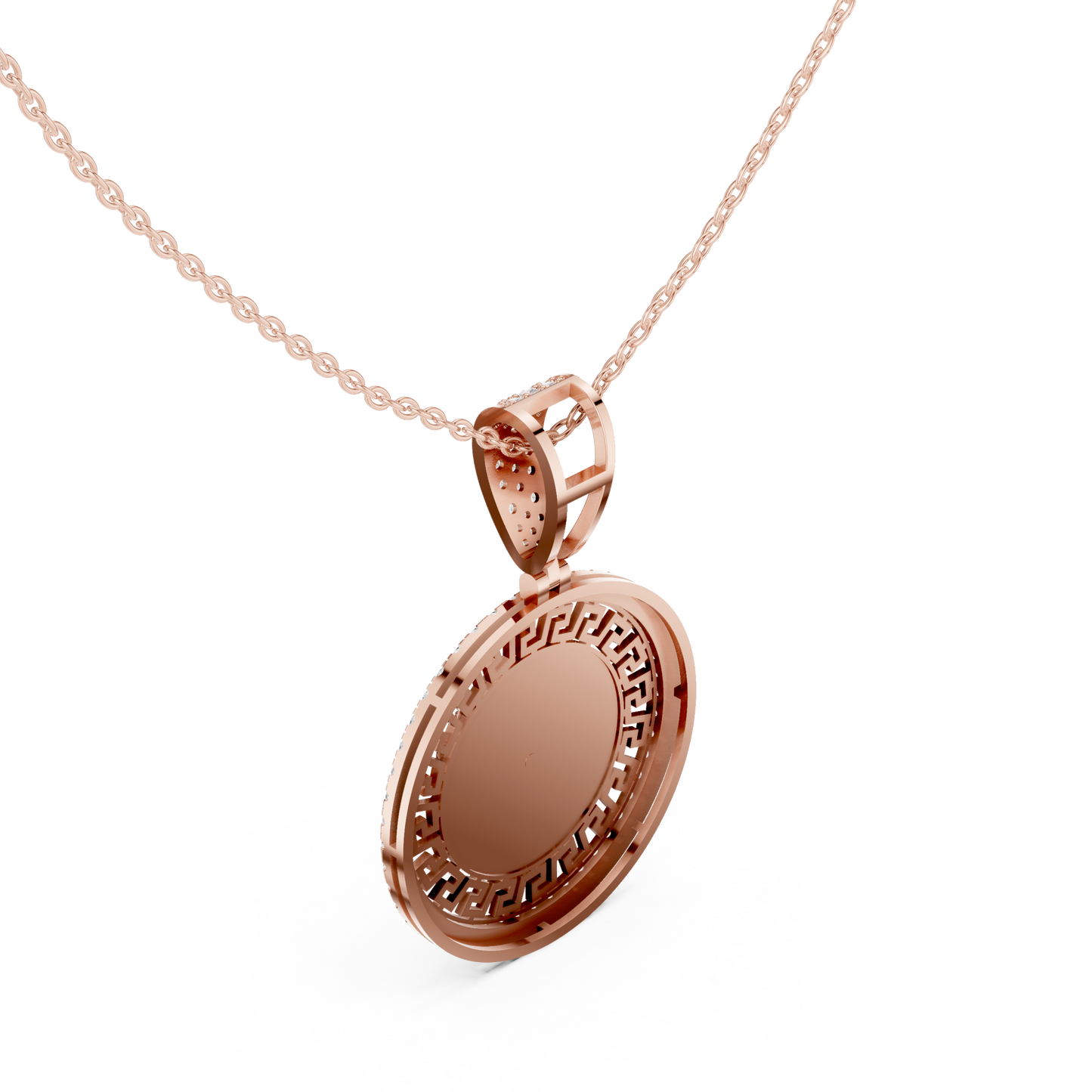 Versace Medallion Diamond Pendant