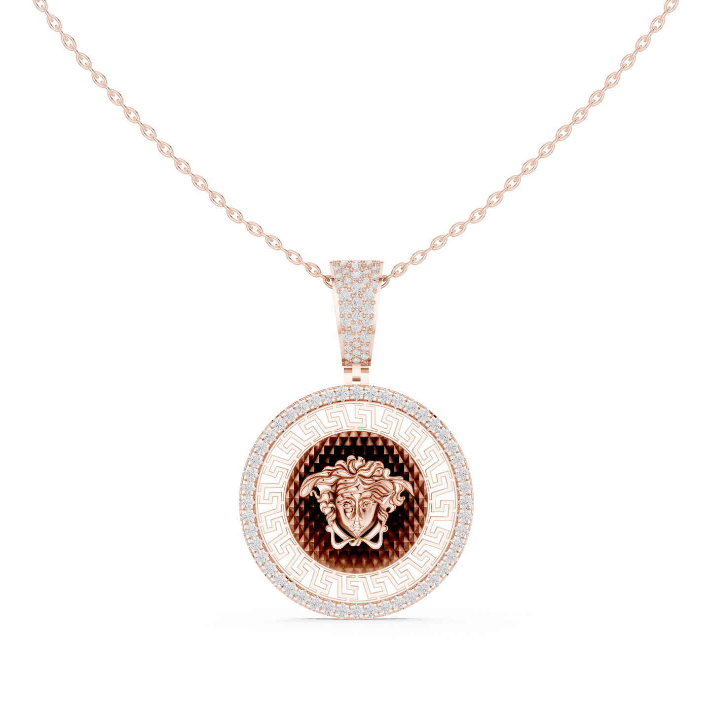 Versace Medallion Diamond Pendant