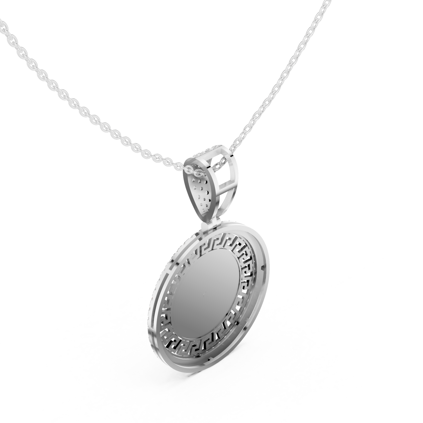 Versace Medallion Diamond Pendant