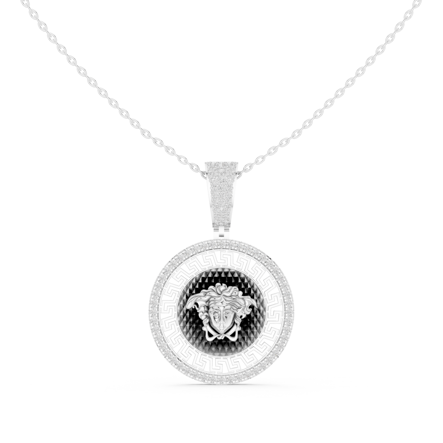 Versace Medallion Diamond Pendant