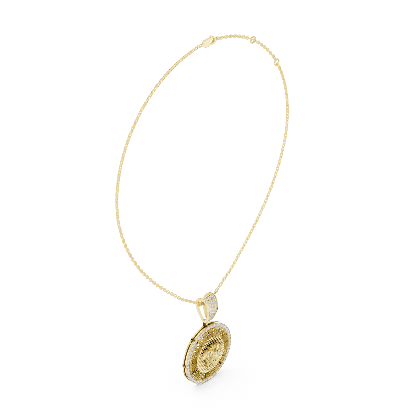 Versace Medallion Diamond Pendant
