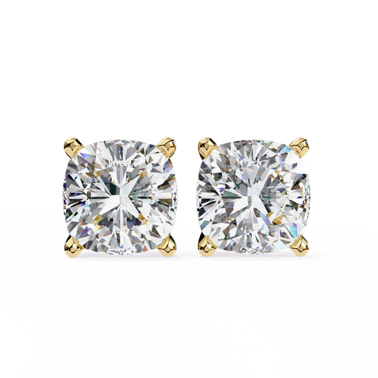 Velamira Cushion Solitaire Diamond Earrings