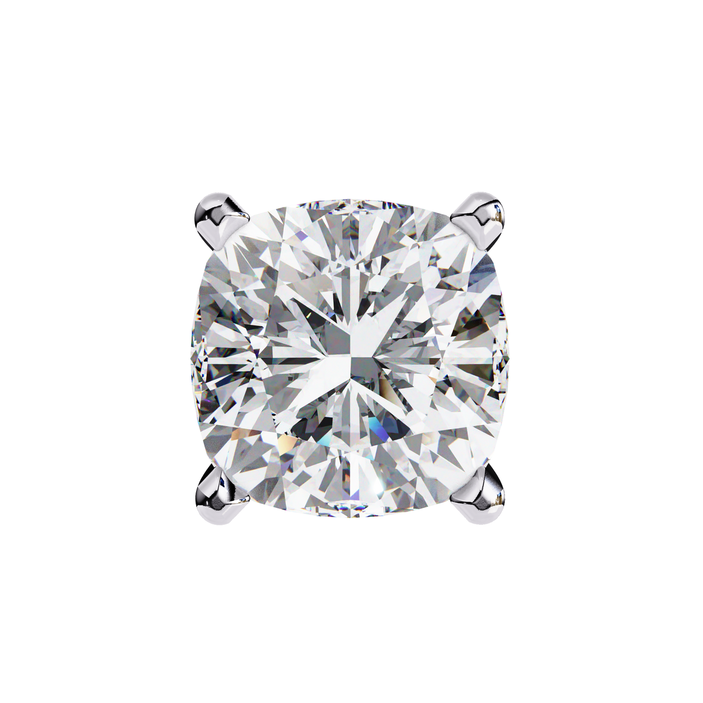 Velamira Cushion Solitaire Diamond Earrings