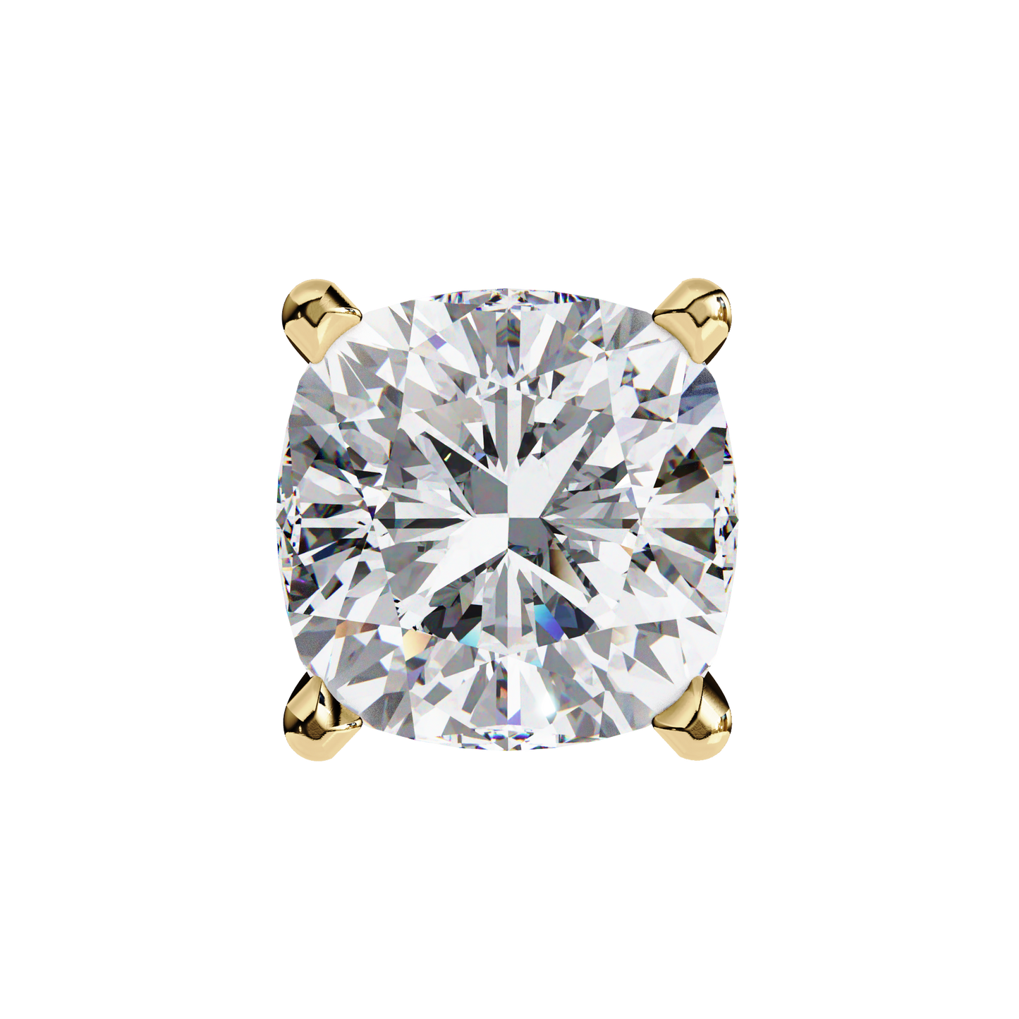 Velamira Cushion Solitaire Diamond Earrings