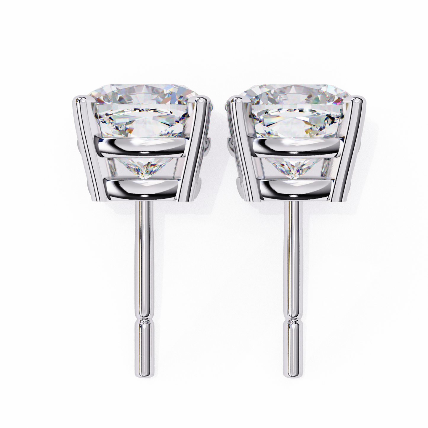 Velamira Cushion Solitaire Diamond Earrings