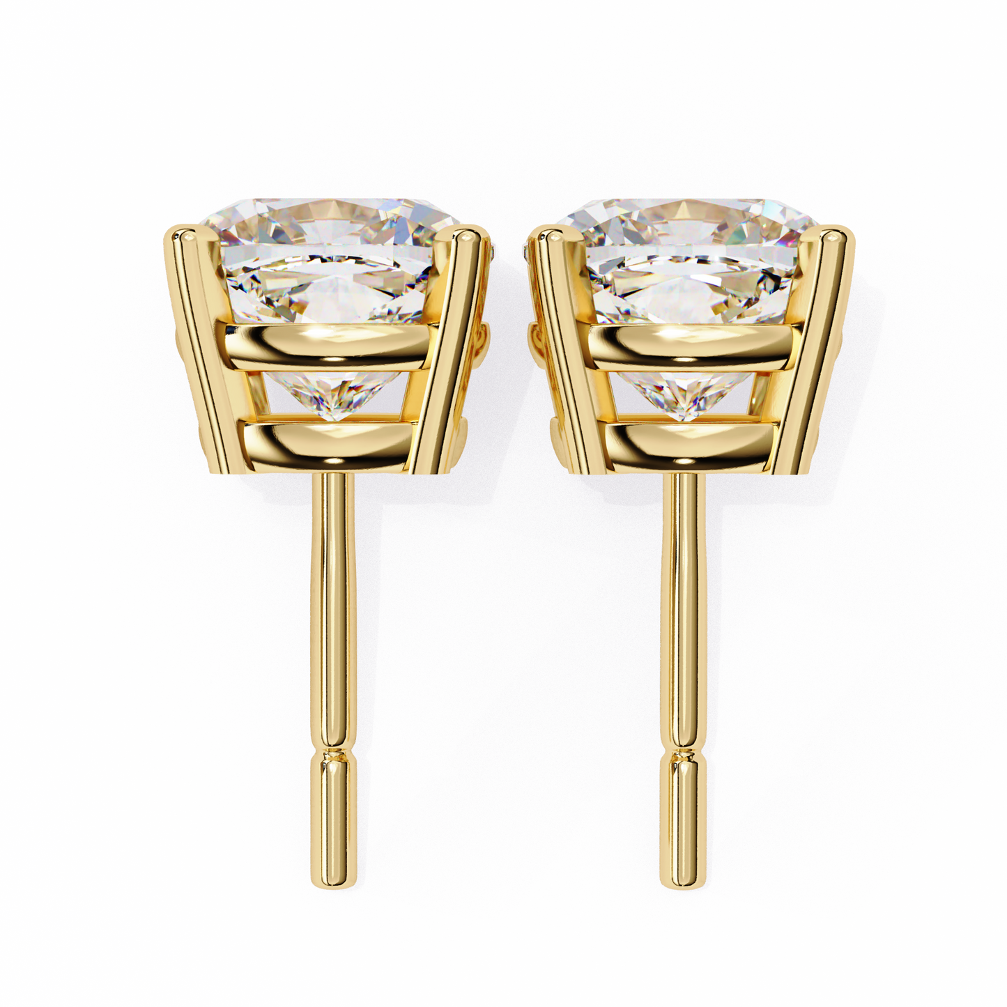 Velamira Cushion Solitaire Diamond Earrings