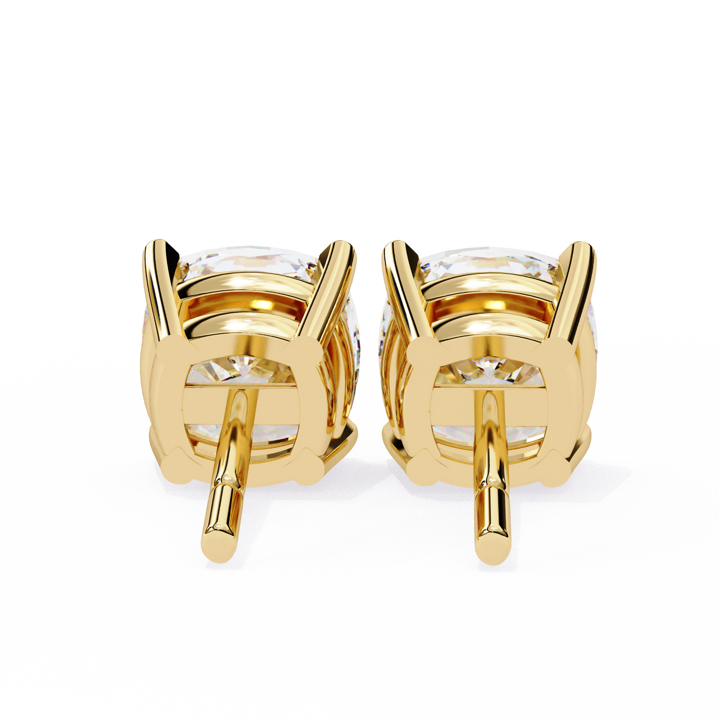 Velamira Cushion Solitaire Diamond Earrings