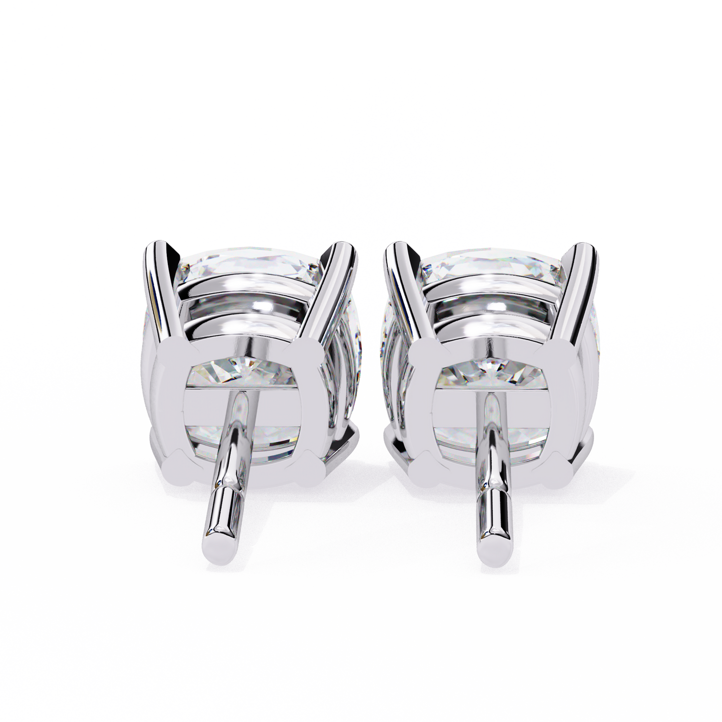 Velamira Cushion Solitaire Diamond Earrings