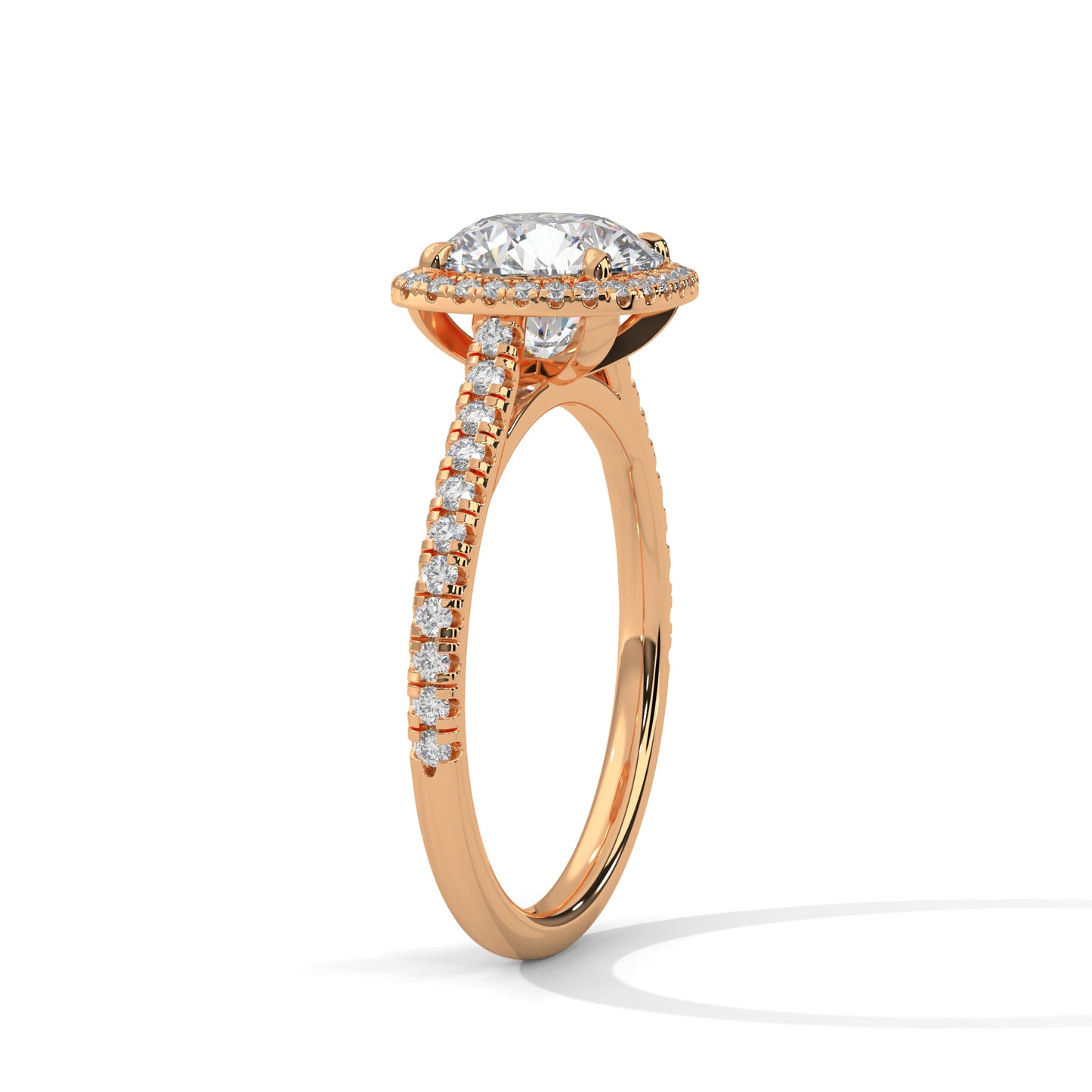Whispering Pearl Solitaire Ring