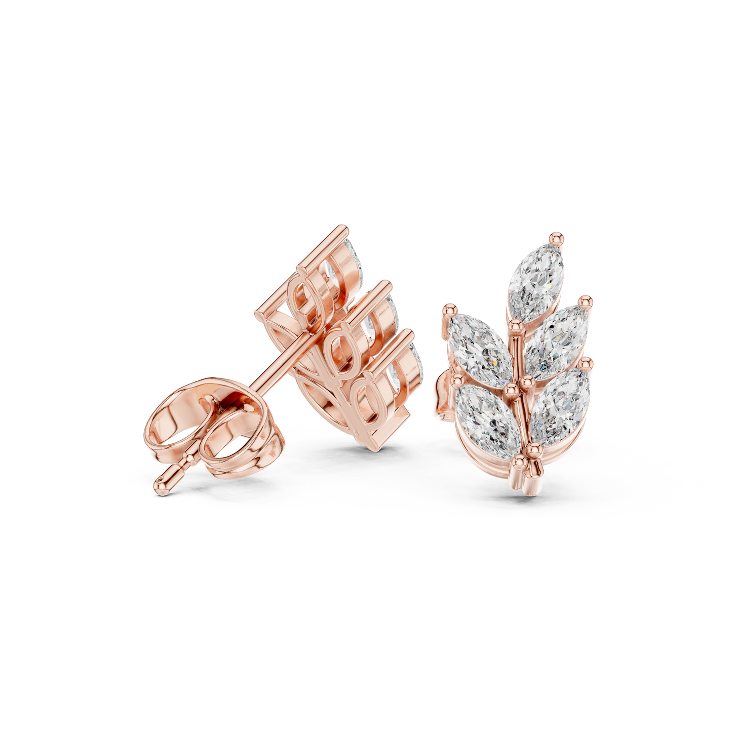 Marqessa Curl Diamond Earrings