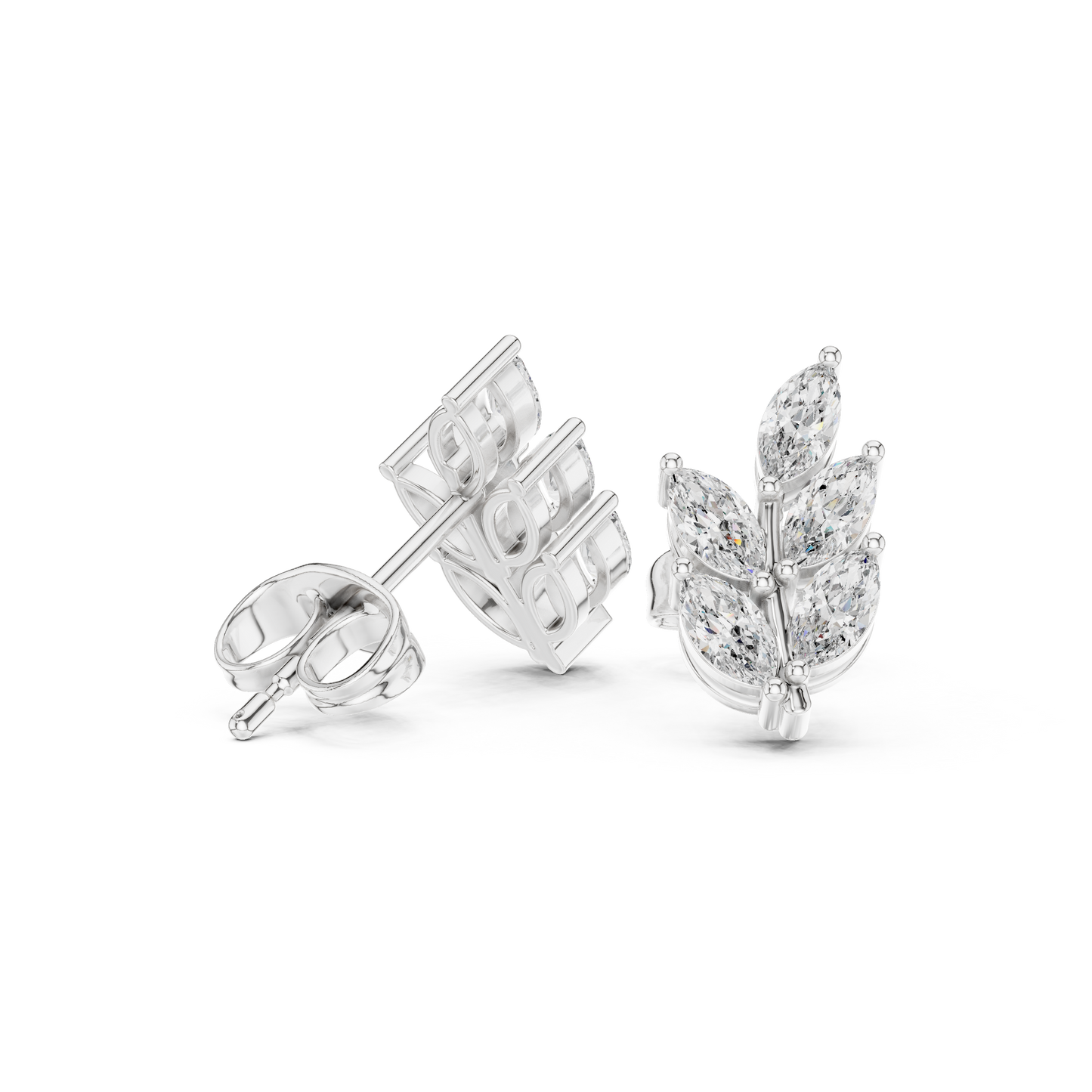 Marqessa Curl Diamond Earrings
