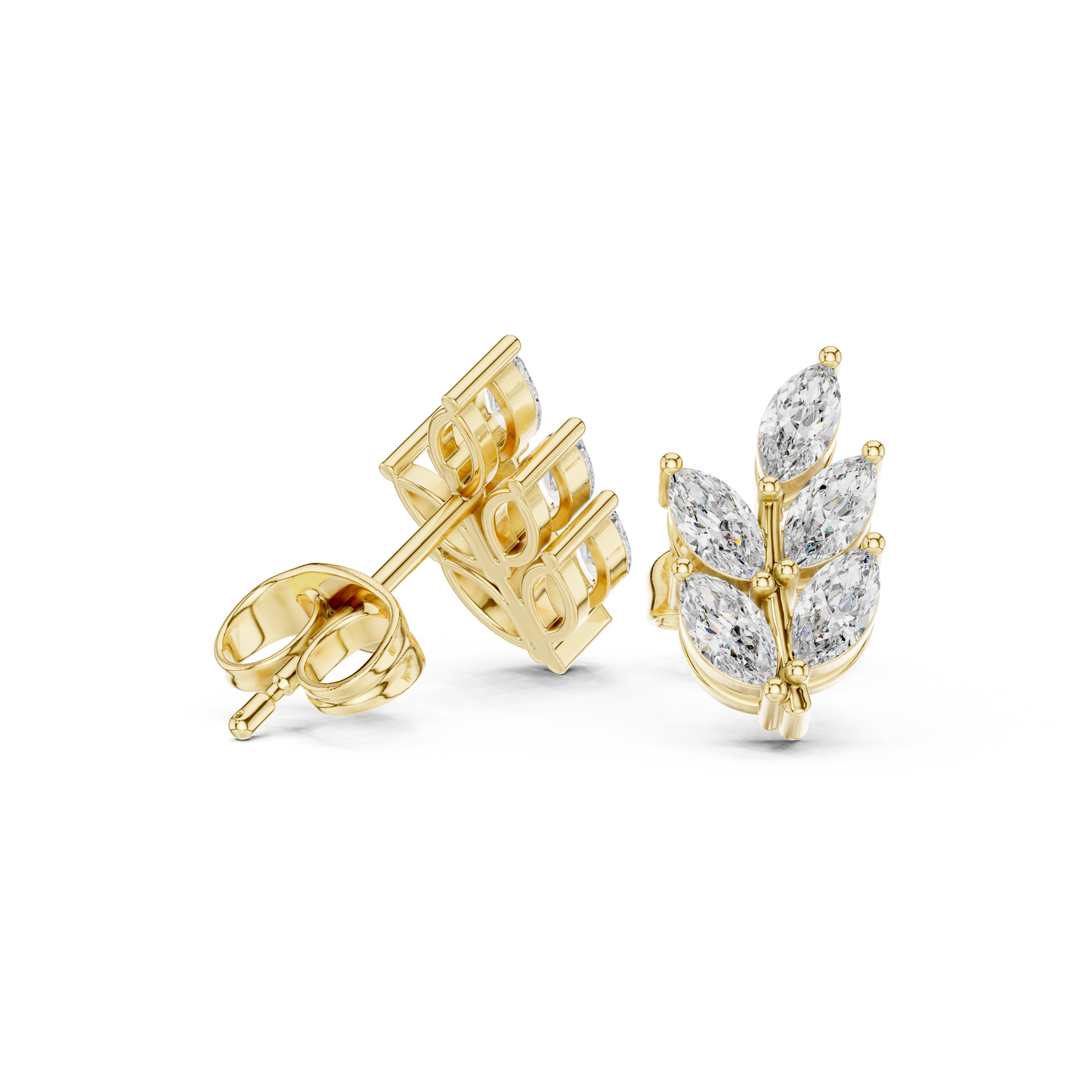 Marqessa Curl Diamond Earrings